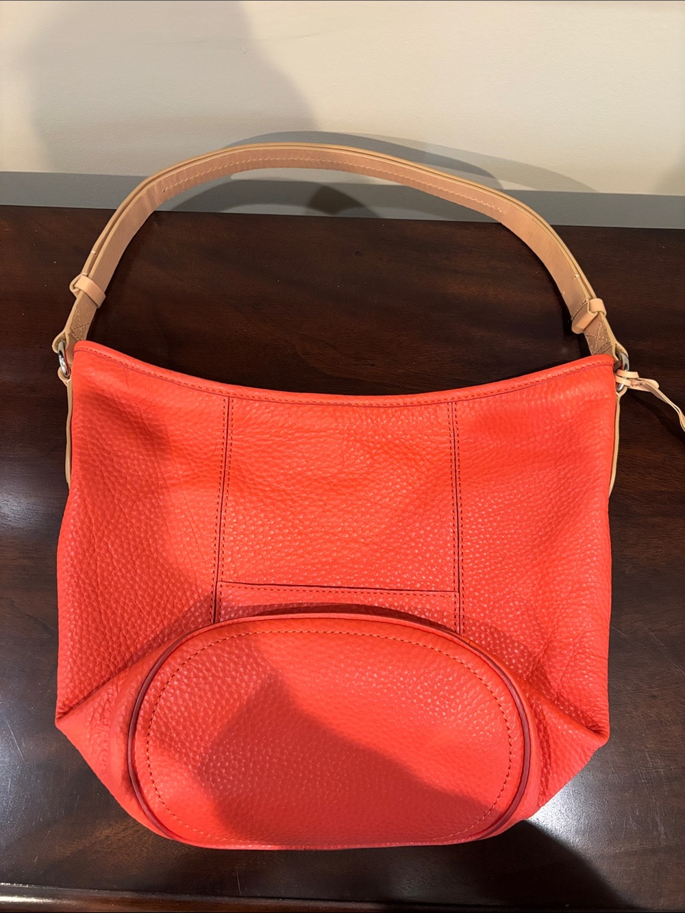 Cole Haan Coral Shoulder Bag with Tan Strap